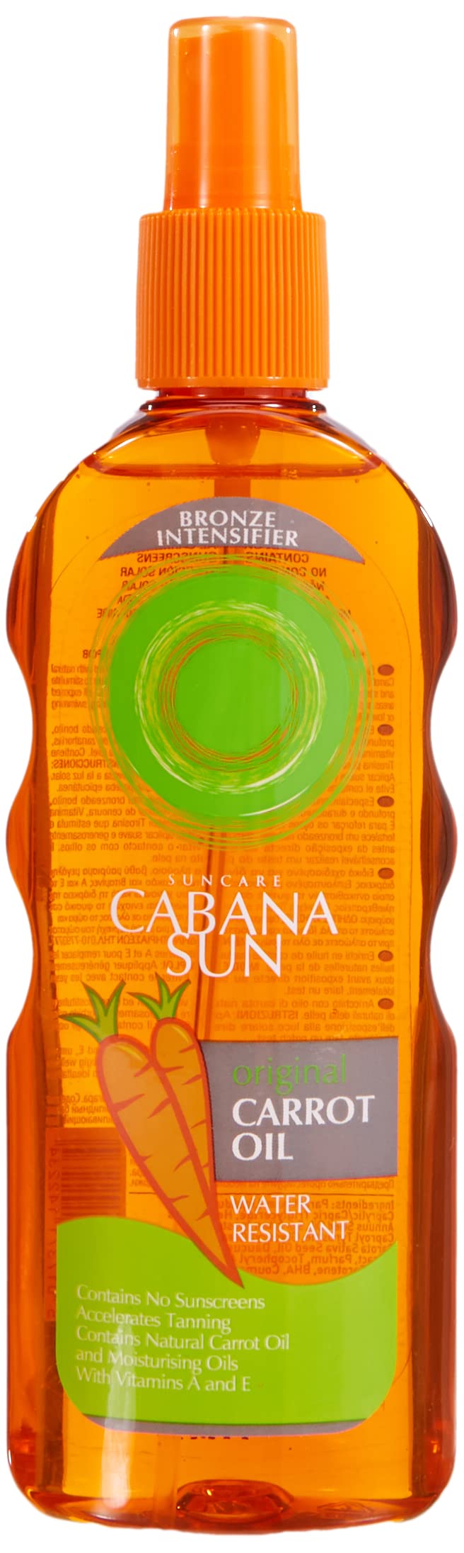 Cabana Sun front bottle view showing branding and 200ml size benefit