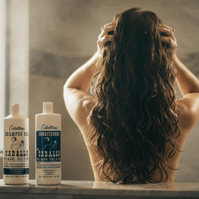Cabellina conditioner cream close-up showing smooth, detangling formula