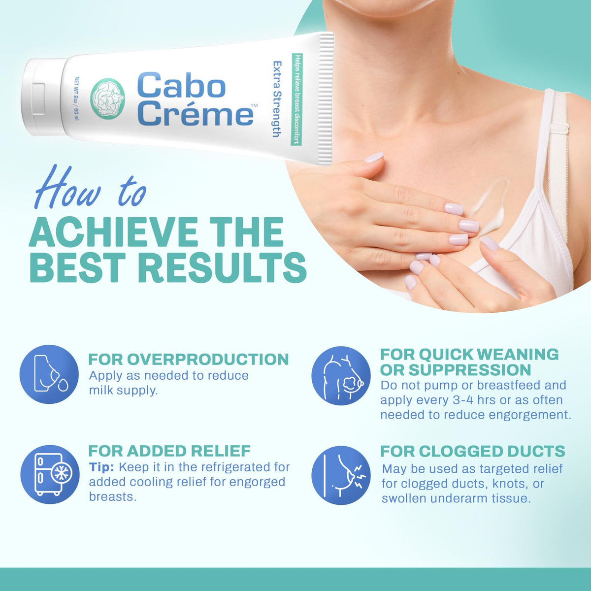 Applying Cabocreme on hand to demonstrate gentle, non-greasy comfort