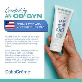Chilled Cabocreme tube in refrigerator for intensified cooling relief