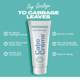 Cabocreme cream texture swatch showing lightweight, fast-absorbing relief