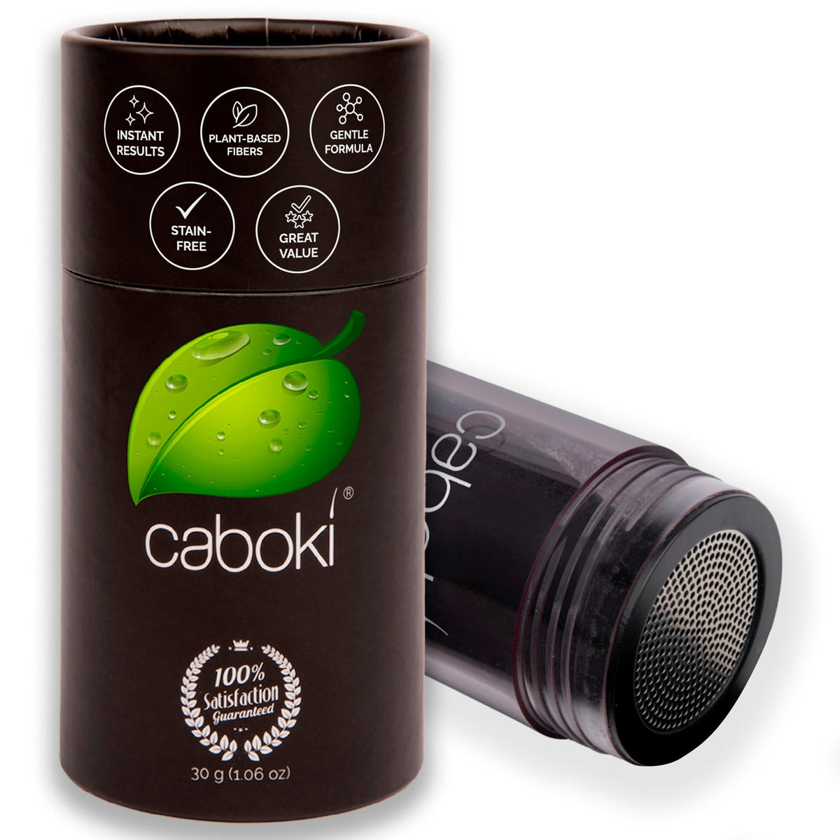 Caboki light brown front packaging showing 30g bottle and branding for instant thickening