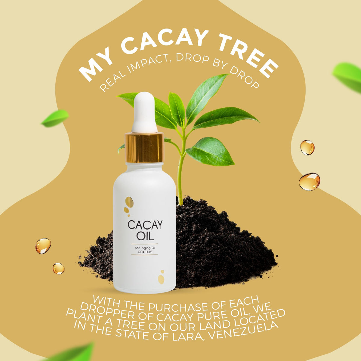 Cacay Pure bottle on bathroom vanity lifestyle scene indicating daily ritual benefit