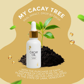 Cacay Pure bottle on bathroom vanity lifestyle scene indicating daily ritual benefit