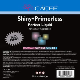 Cacee liquid texture close-up highlighting clarity and non-yellowing finish