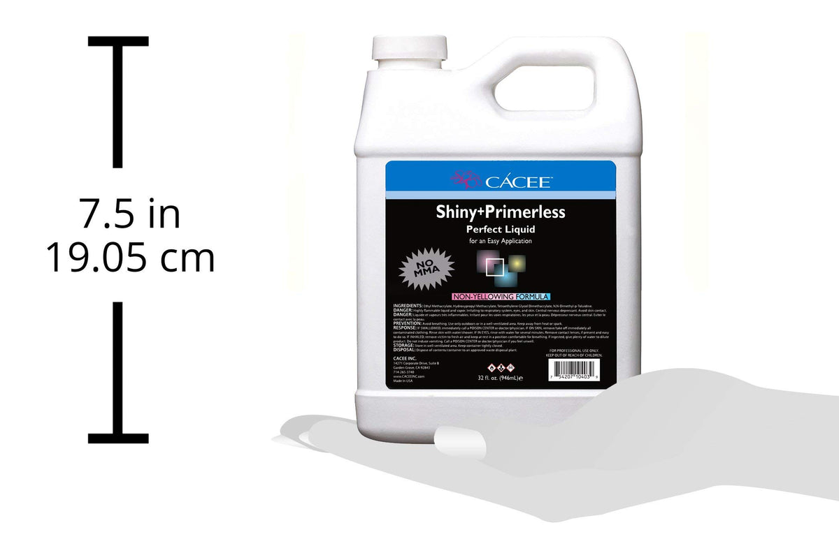 Cacee used in salon application showing smooth acrylic build and efficiency