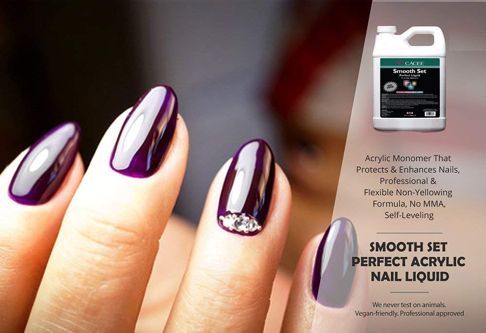 Salon technician using Cacee monomer during sculpting for precise results