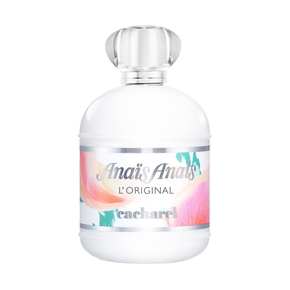 Cacharel Anais Anais front bottle showing elegant opaline glass