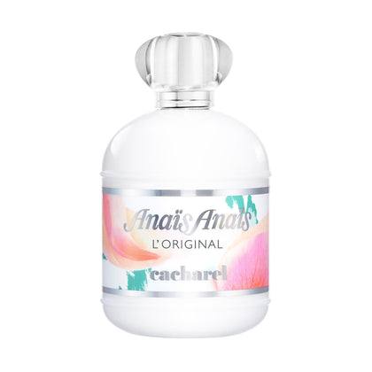 Cacharel Anais Anais front bottle showing elegant opaline glass