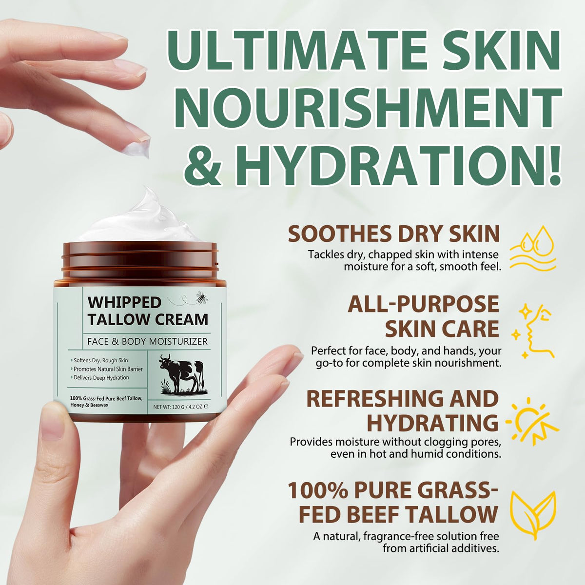 Cacukn jar open top-down revealing smooth cream ready to apply