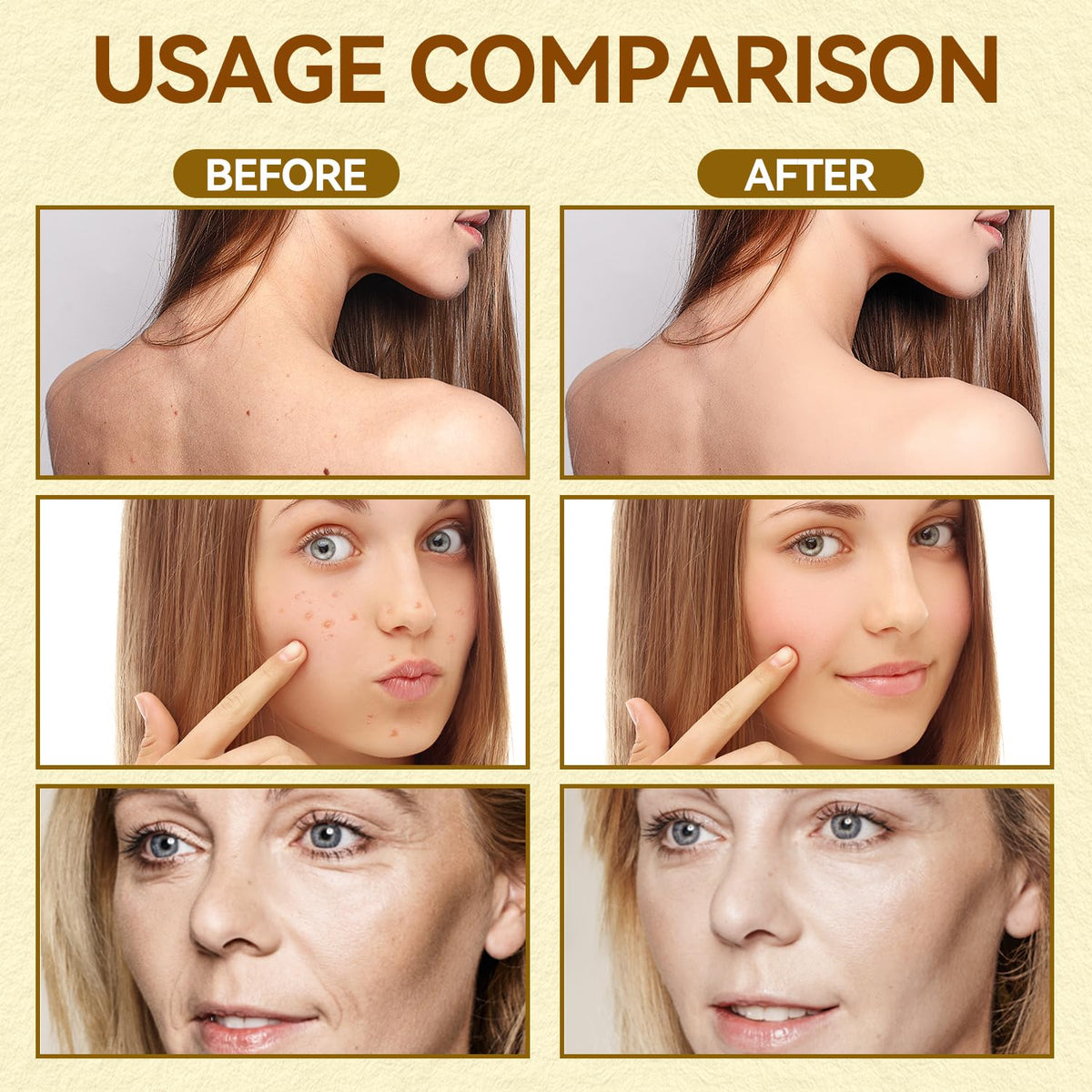 Caderno Inteligente applying cream to neck to smooth fine lines