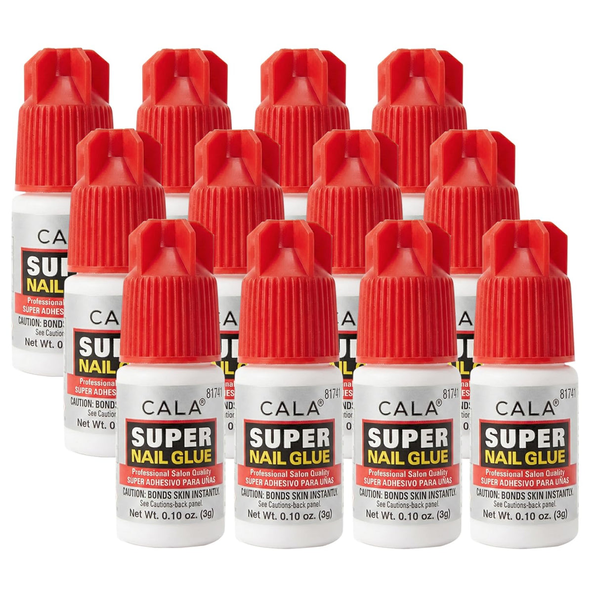 CALA front packaging showing salon-quality glue and pack benefits