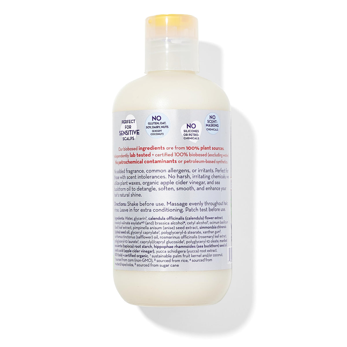 California Baby back label with ingredients list for transparency