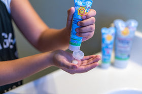 California Baby ingredient label close-up highlighting willow bark salicylic benefit