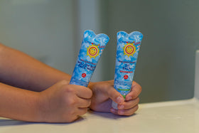 California Baby on bathroom shelf in family routine setting showing everyday use benefit