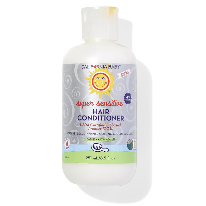 California Baby front packaging showing bottle and clear benefit