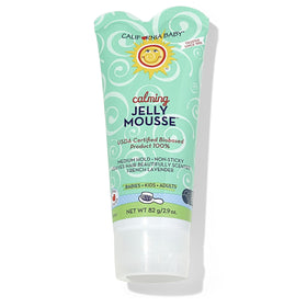 California Baby front packaging showing calming hair gel and benefits