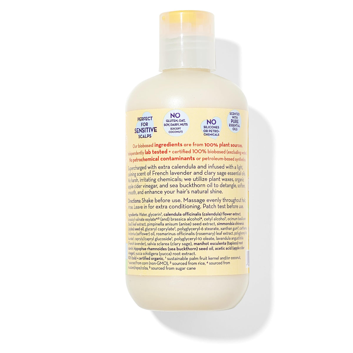 California Baby conditioner texture pouring highlights smooth detangling benefit