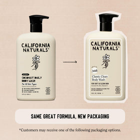 California Naturals gel-to-foam texture close-up demonstrating gentle cleansing