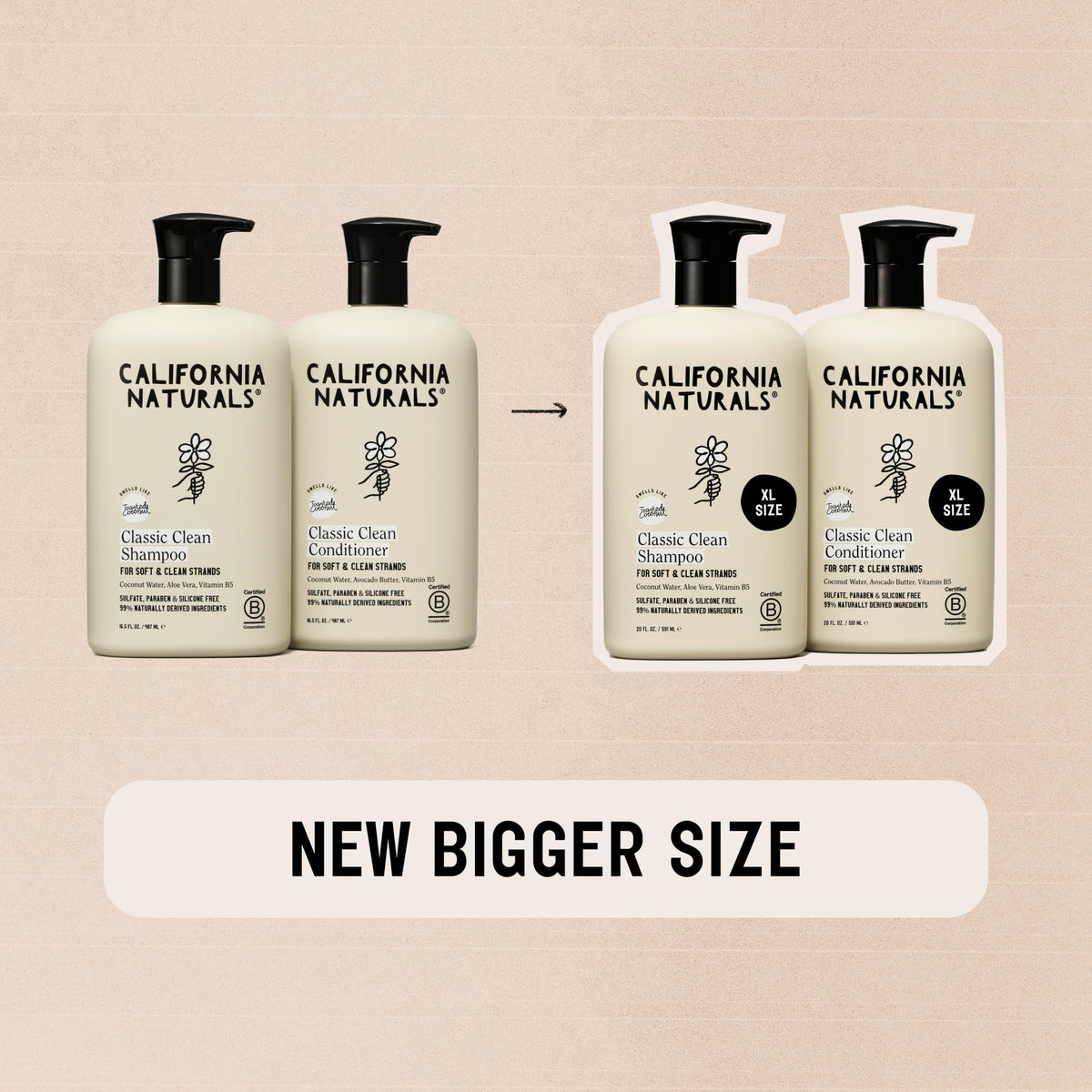 California Naturals conditioner creamy texture close-up for deep hydration