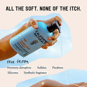California Naturals conditioner cream texture showing hydration without heaviness