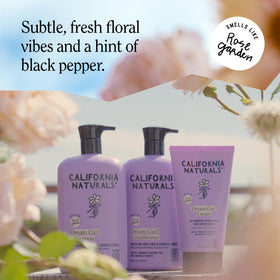 California Naturals lifestyle shot with rose garden scent and softness
