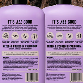 California Naturals styling with diffuser for enhanced curl definition