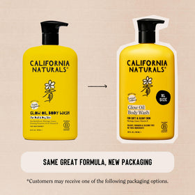 California Naturals golden oil-gel lather on skin for hydrated glow benefit