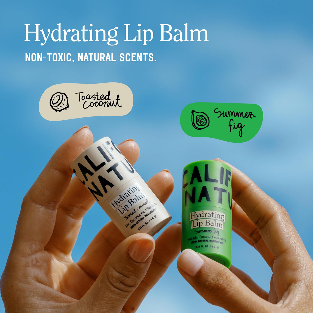California Naturals ingredients flatlay with oils and beeswax showing natural sources
