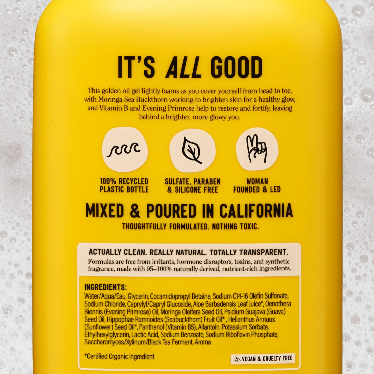 California Naturals bottle on bathroom shelf styled for routine inspiration benefit
