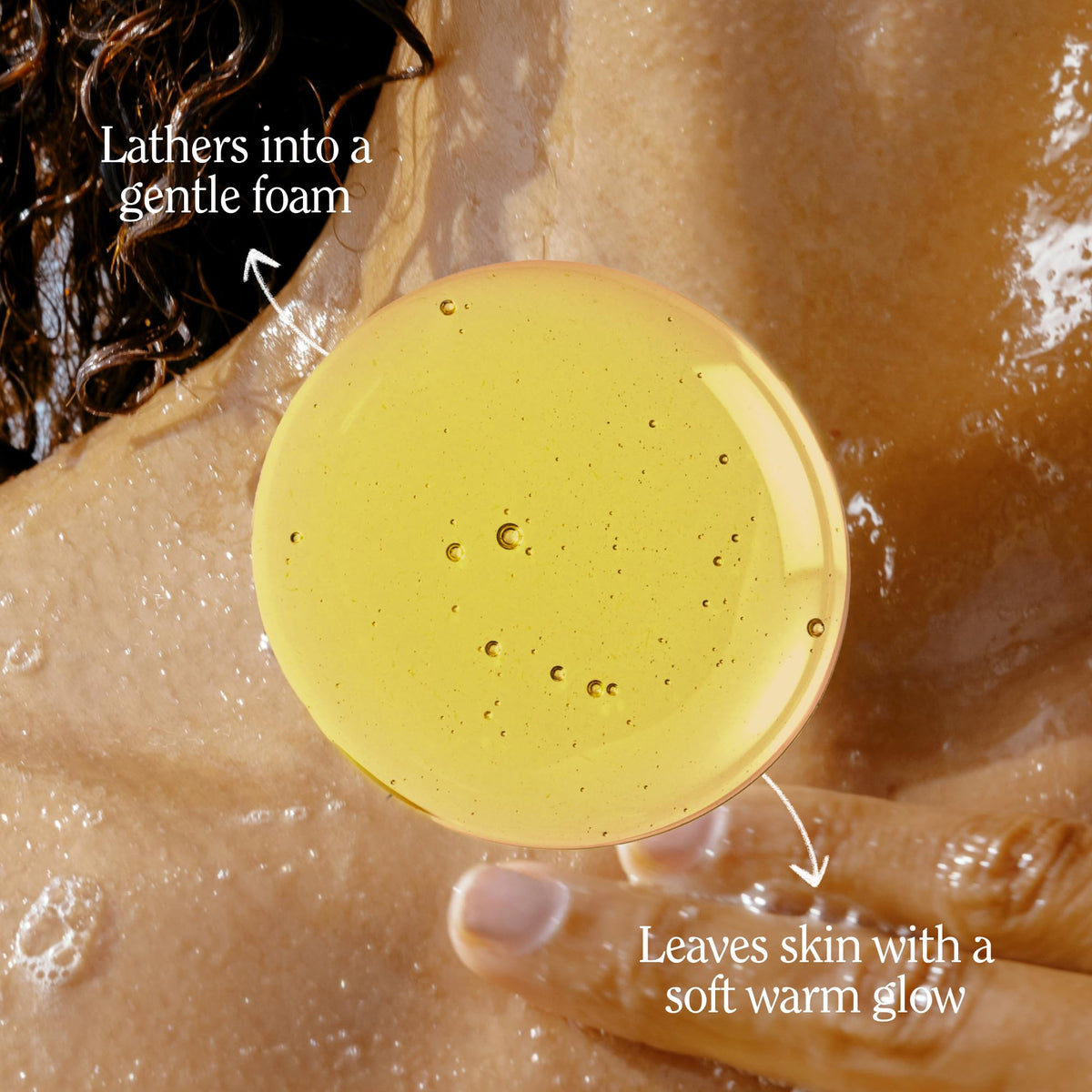 California Naturals pump dispenser close-up displaying smooth application benefit