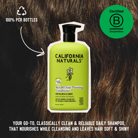 California Naturals Re:GRO creamy texture on hand showing nourishing slip