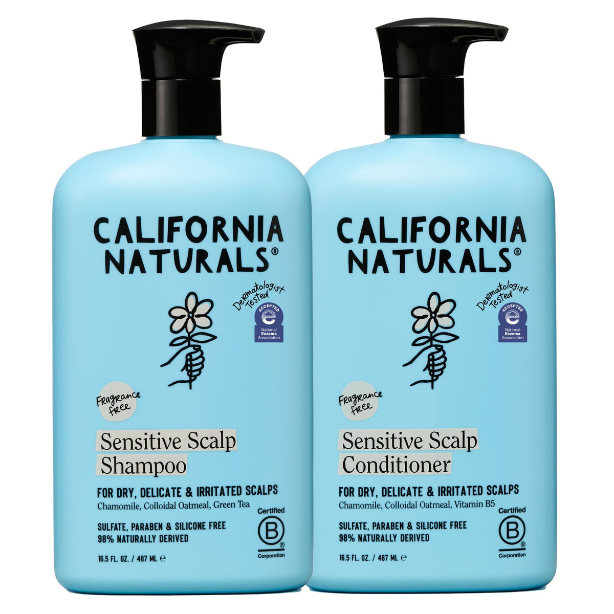 California Naturals front packaging showing both bottles and benefits