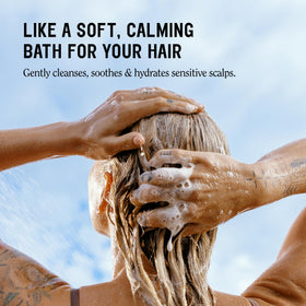 California Naturals shampoo pump close-up demonstrating gentle dispensing