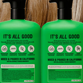 California Naturals bottles held in hand showing 20 oz size benefit