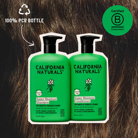 California Naturals 20 oz bottle in hand illustrating product size and travel scale