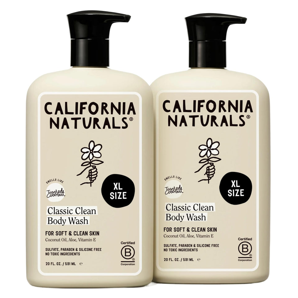 California Naturals front packaging showing two 20 oz bottles and clean benefit