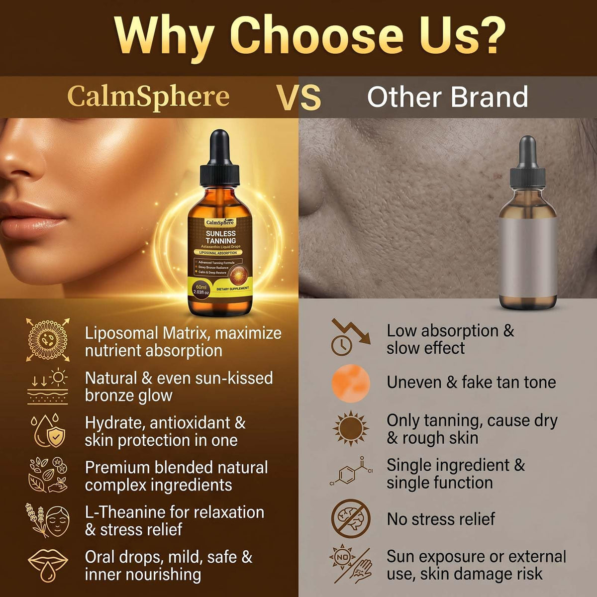 CalmSphere bottle staged in bathroom routine illustrating seamless integration into skincare