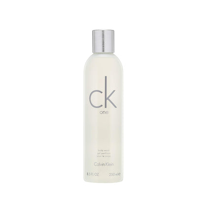 Calvin Klein CK One front packaging showing minimalist bottle and scent benefit