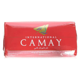 Camay classic bar close-up texture highlighting smooth surface and gentle exfoliation