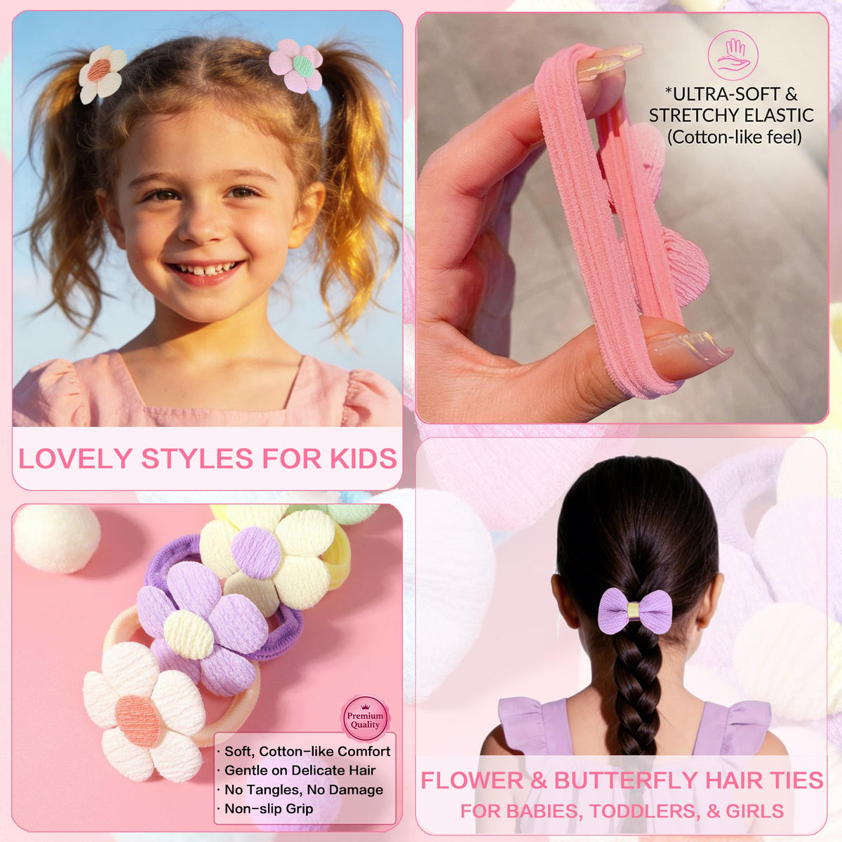 CAMBIODV bow clips and barrettes detail adding playful accents to hairstyles