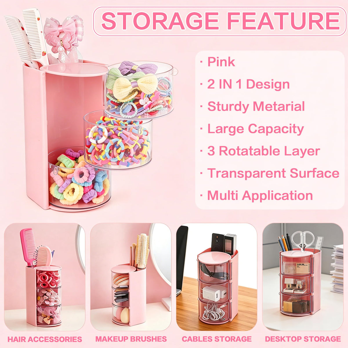 CAMBIODV lifestyle scene of accessories on dresser for quick morning styling