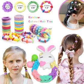 CAMBIODV elastic hair ties close-up showing stretch and secure-hold benefit