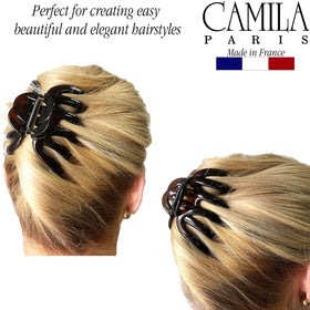 Camila Paris close-up of clip teeth gripping hair without snagging