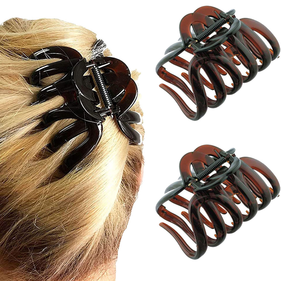 Camila Paris front packaging showing two large octopus clips and product benefits