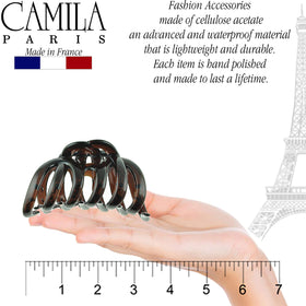 Camila Paris clip holding a secure bun for all-day comfort
