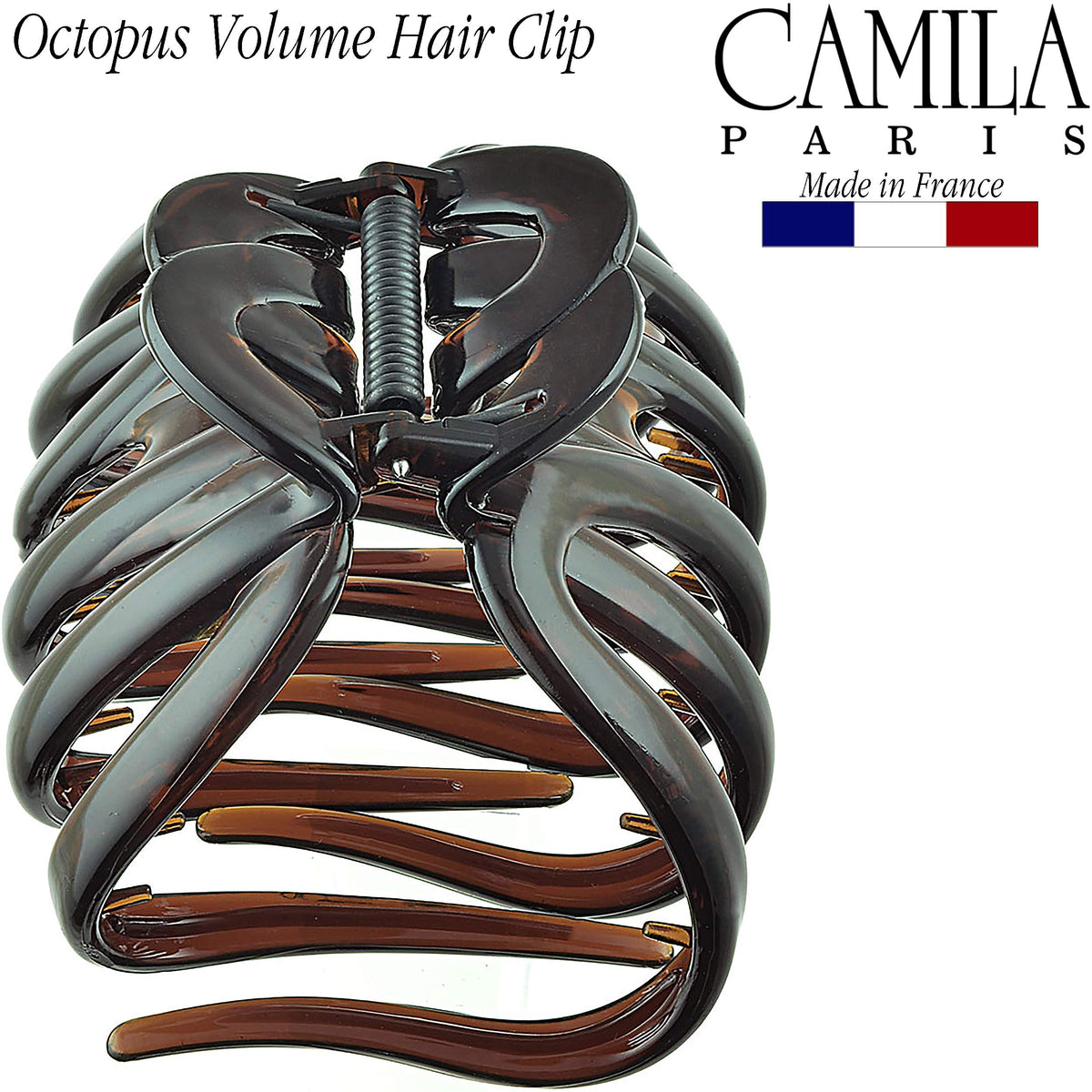 Camila Paris in-use holding a neat bun for all-day comfort