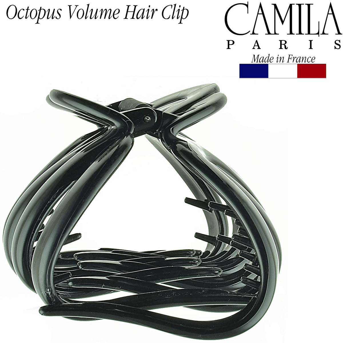Camila Paris beside a hand for size comparison and portability
