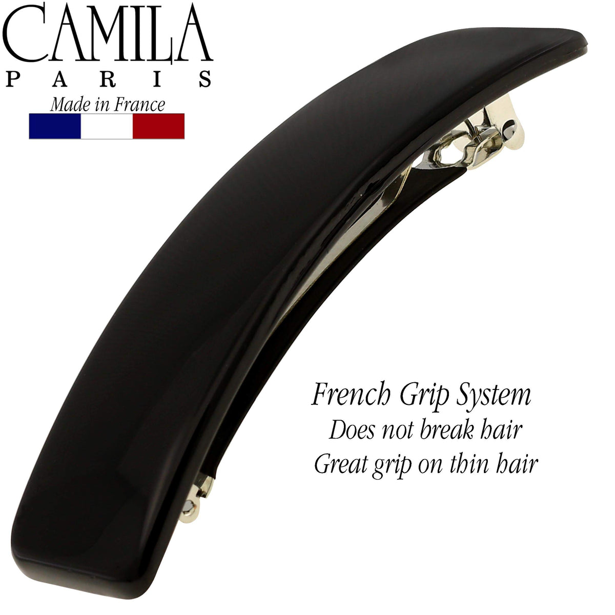 Camila Paris clasp detail highlighting automatic mechanism for secure, easy one-handed use