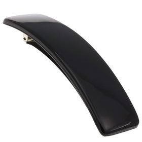 Camila Paris front view showing sleek black barrette and polished finish, offers refined hold